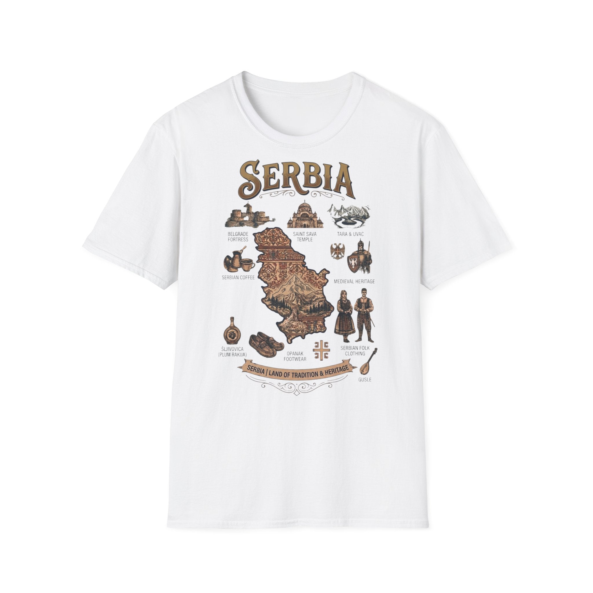 Serbia Heritage Premium Majica | Land of Tradition & Heritage Edition