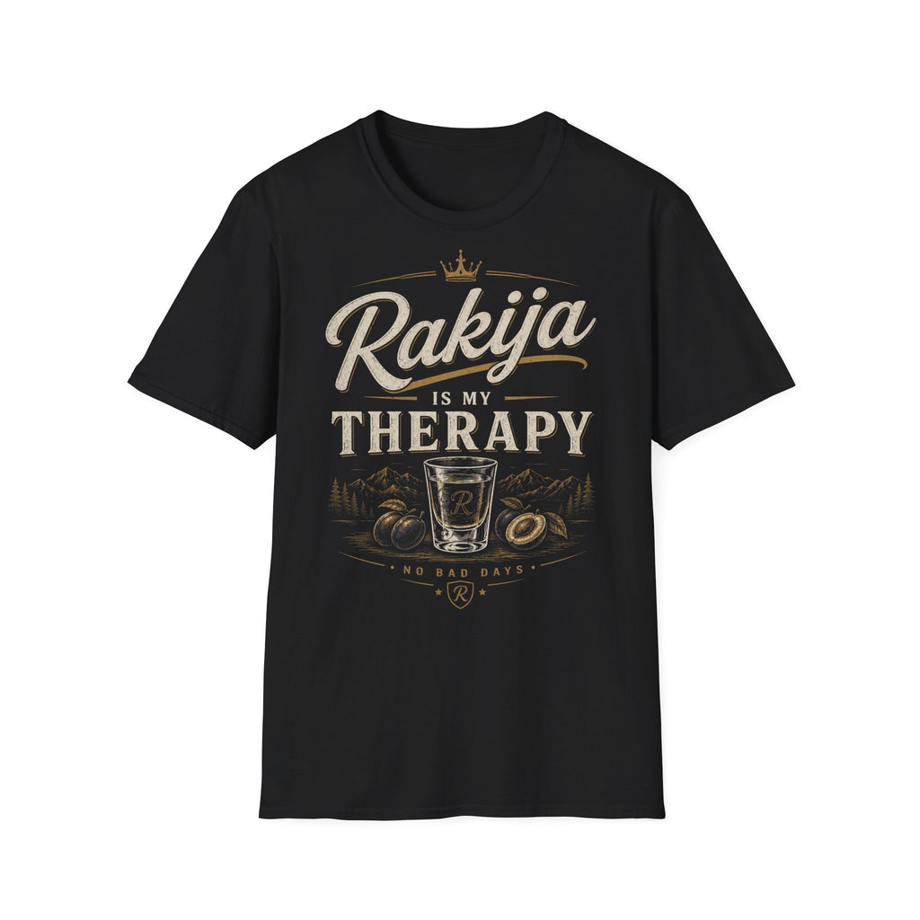 Rakija Is My Therapy Premium T-Shirt