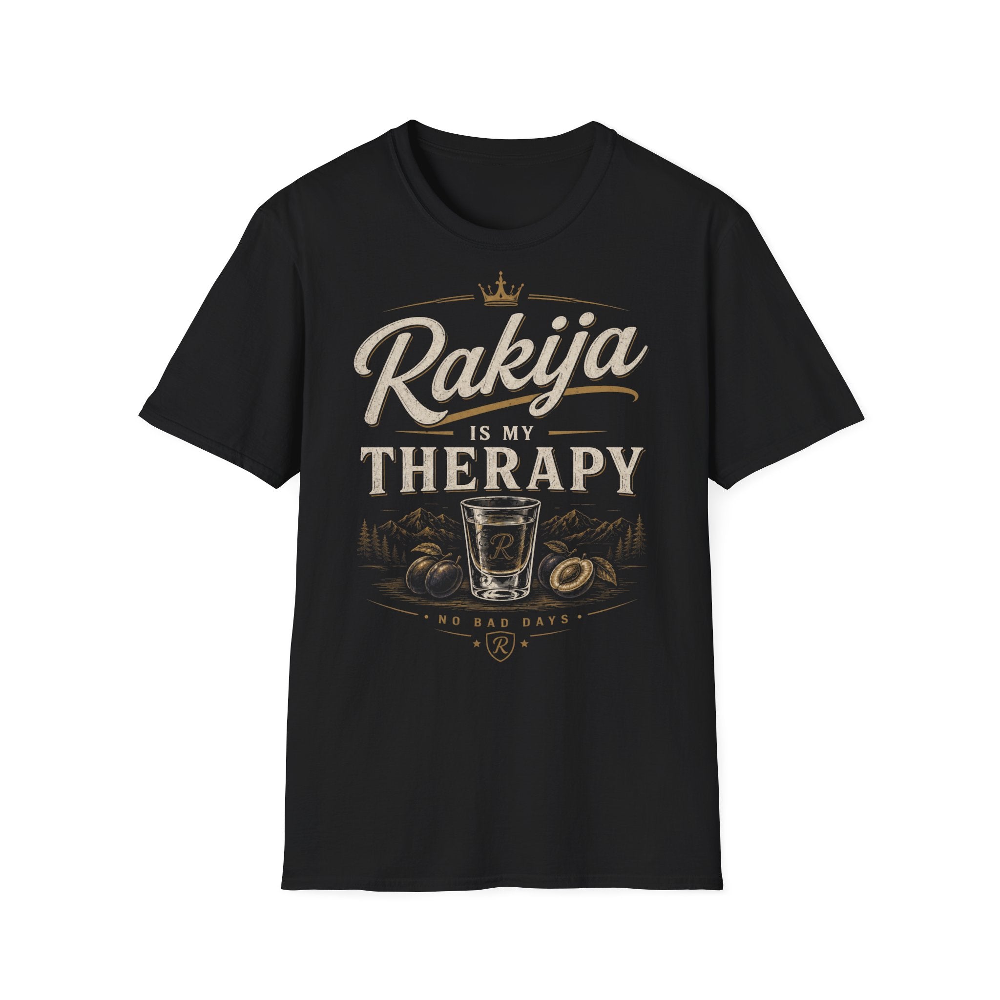 Rakija Is My Therapy Premium T-Shirt