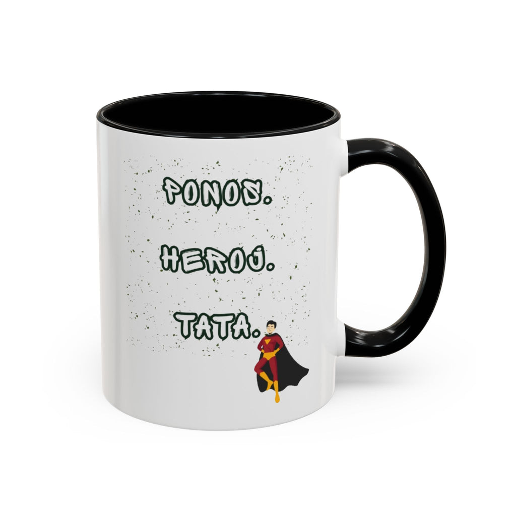 💪 Ponos. Heroj. Tata. – Šolja za pravog uzora