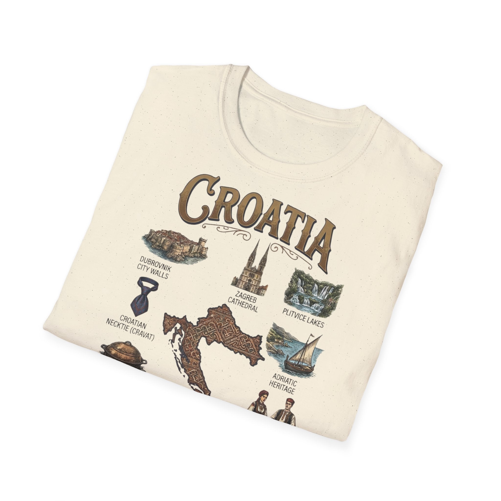 Croatia Heritage Premium Majica | Vintage Croatia Edition