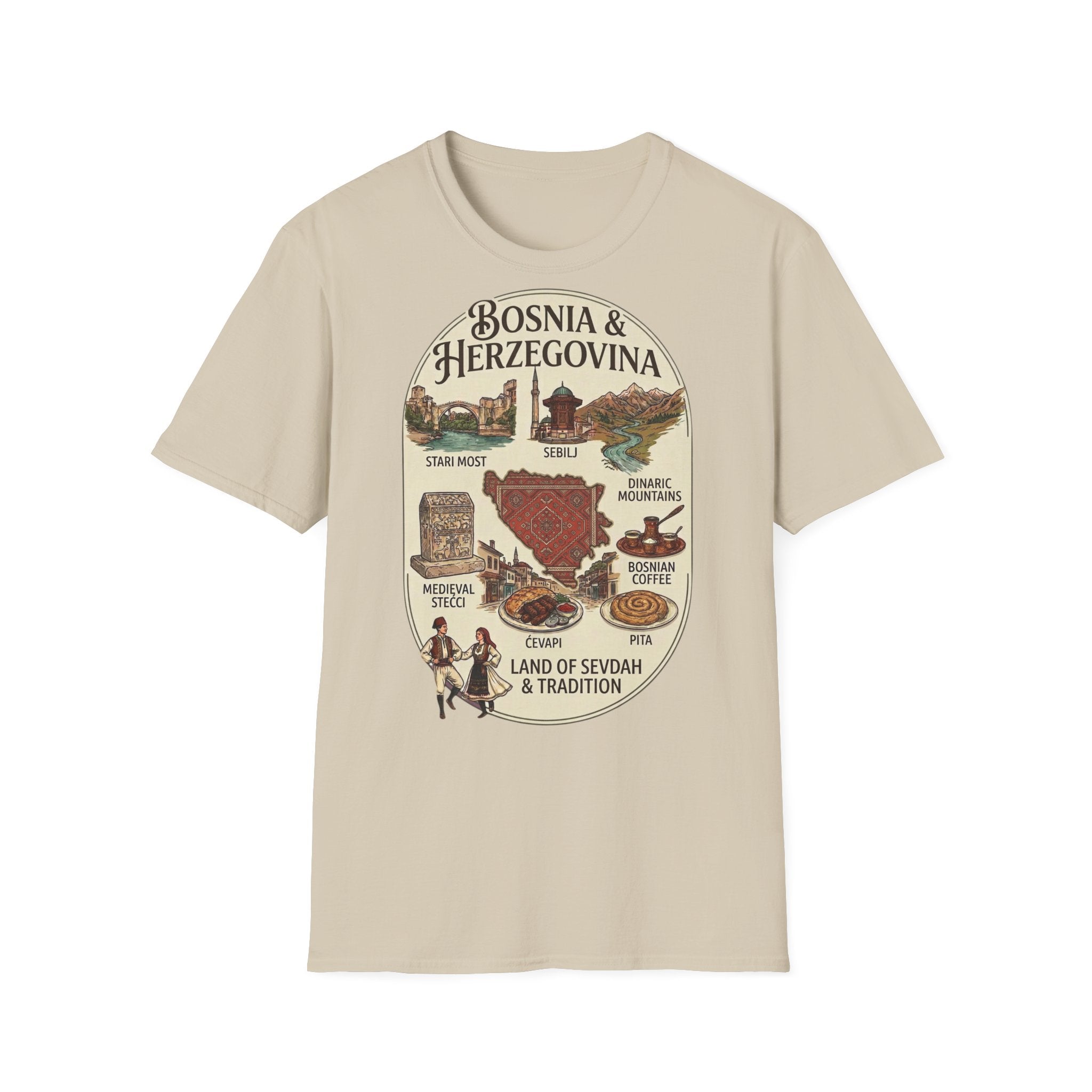 Bosnia & Herzovina Heritage Premium Majica | Land of Sevdah & Tradition Edition