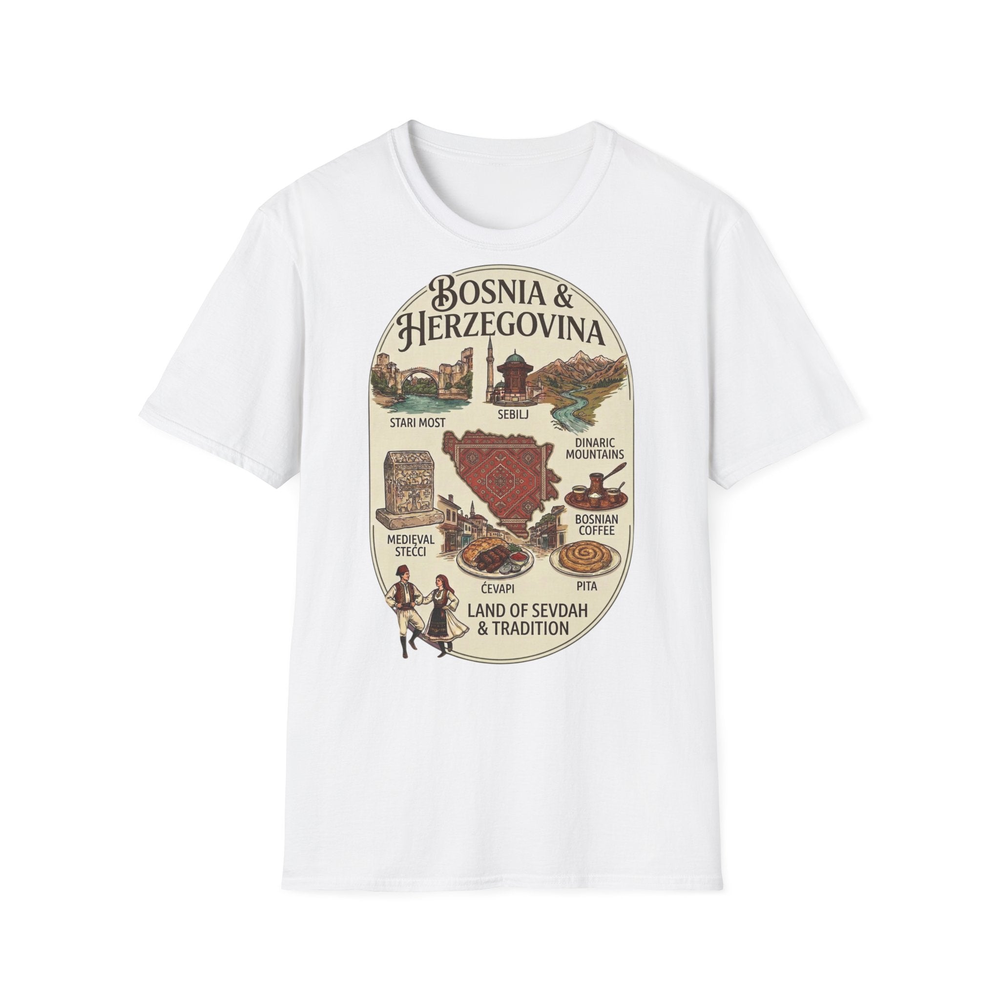 Bosnia & Herzovina Heritage Premium Majica | Land of Sevdah & Tradition Edition