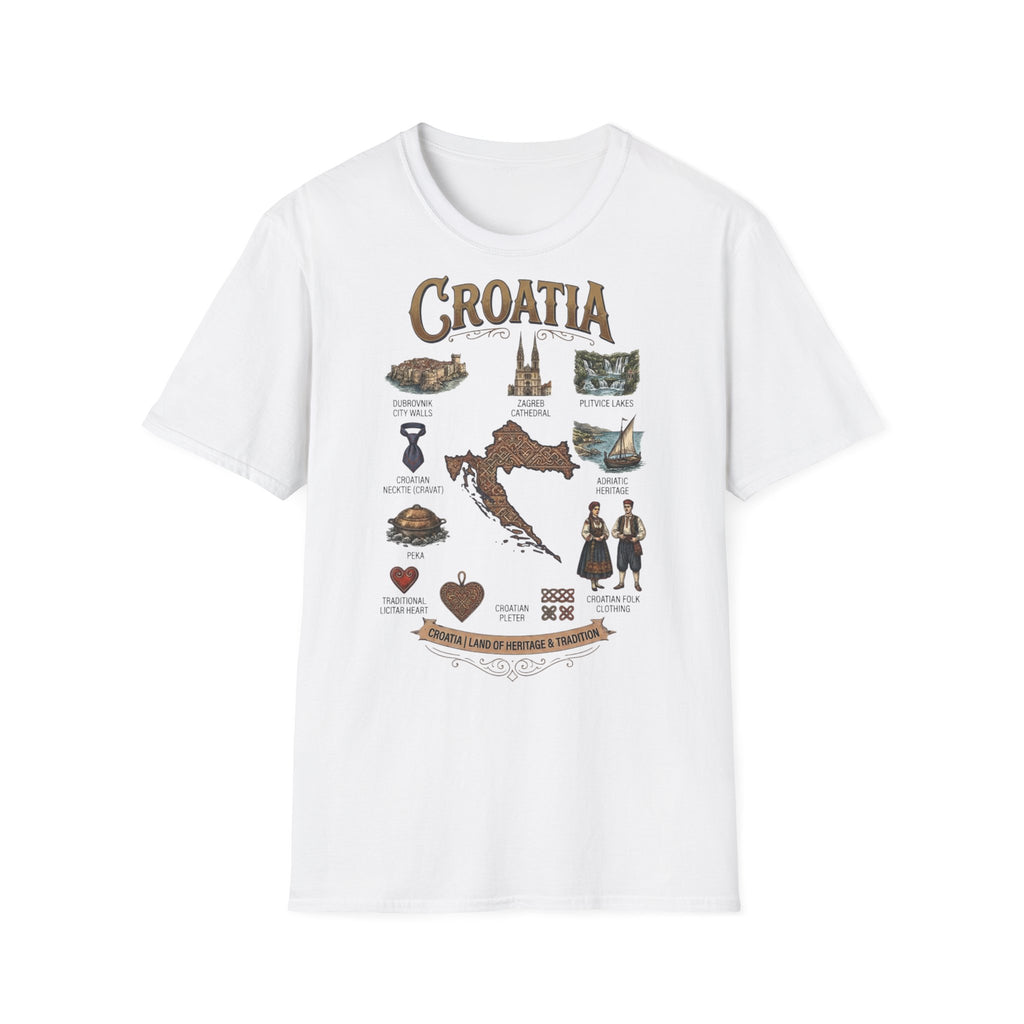 Croatia Heritage Premium Majica | Vintage Croatia Edition