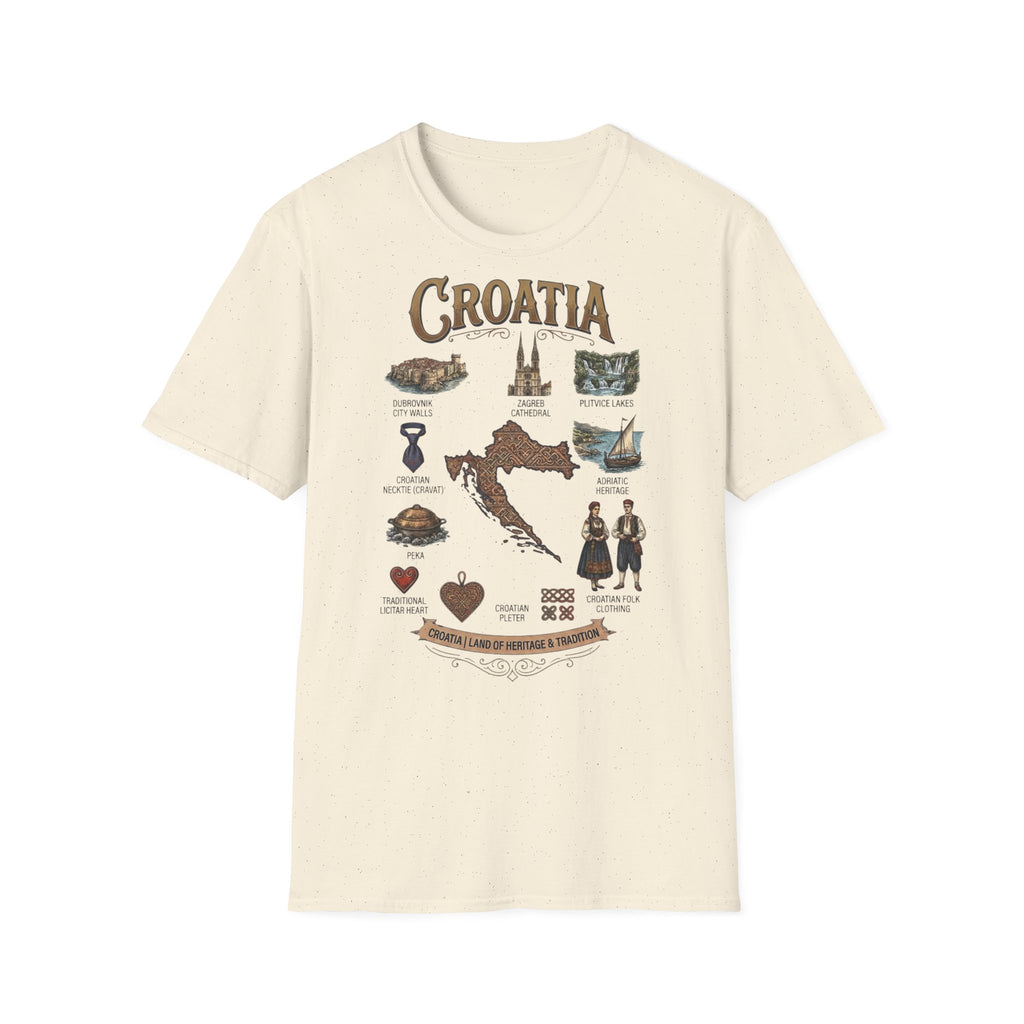 Croatia Heritage Premium Majica | Vintage Croatia Edition