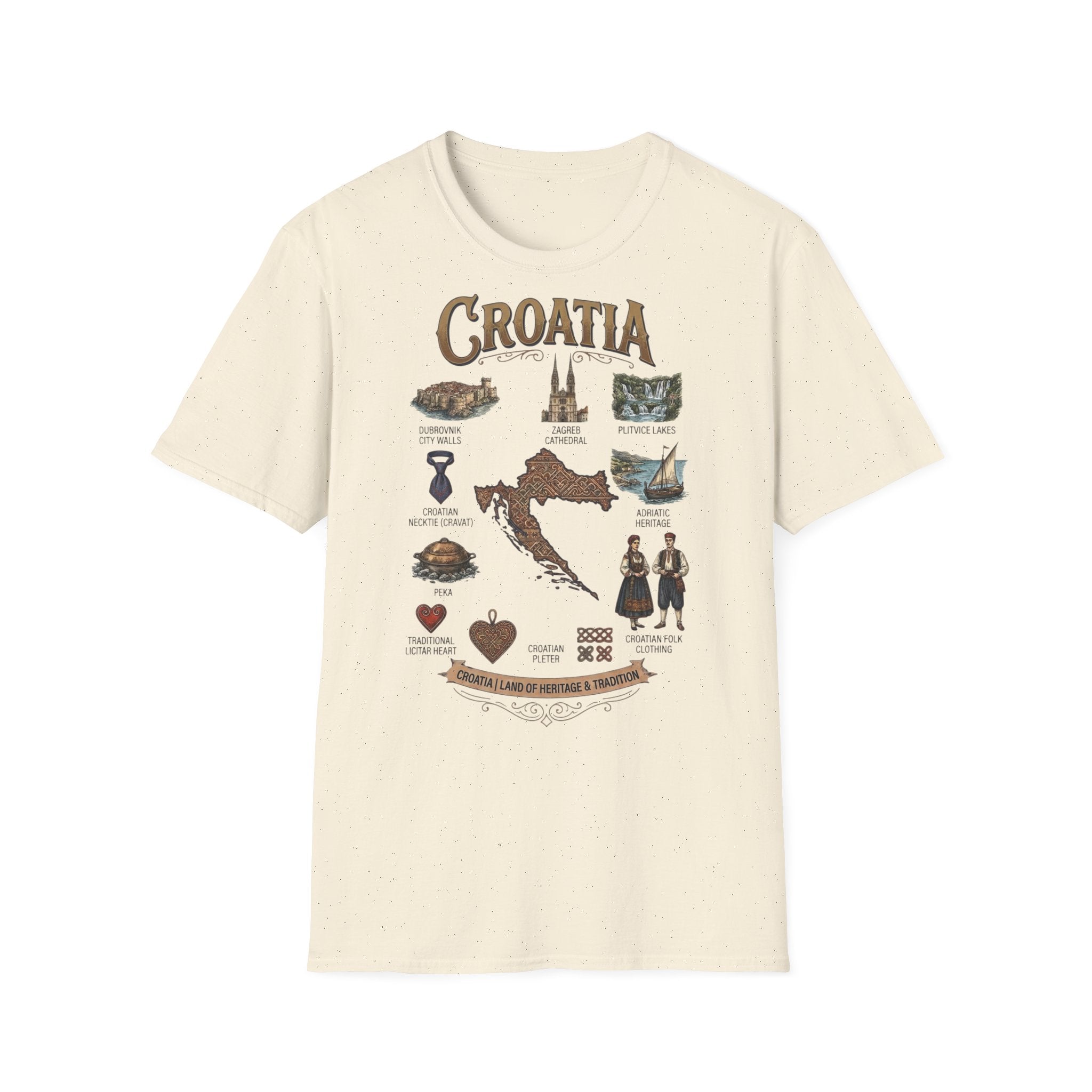Croatia Heritage Premium Majica | Vintage Croatia Edition