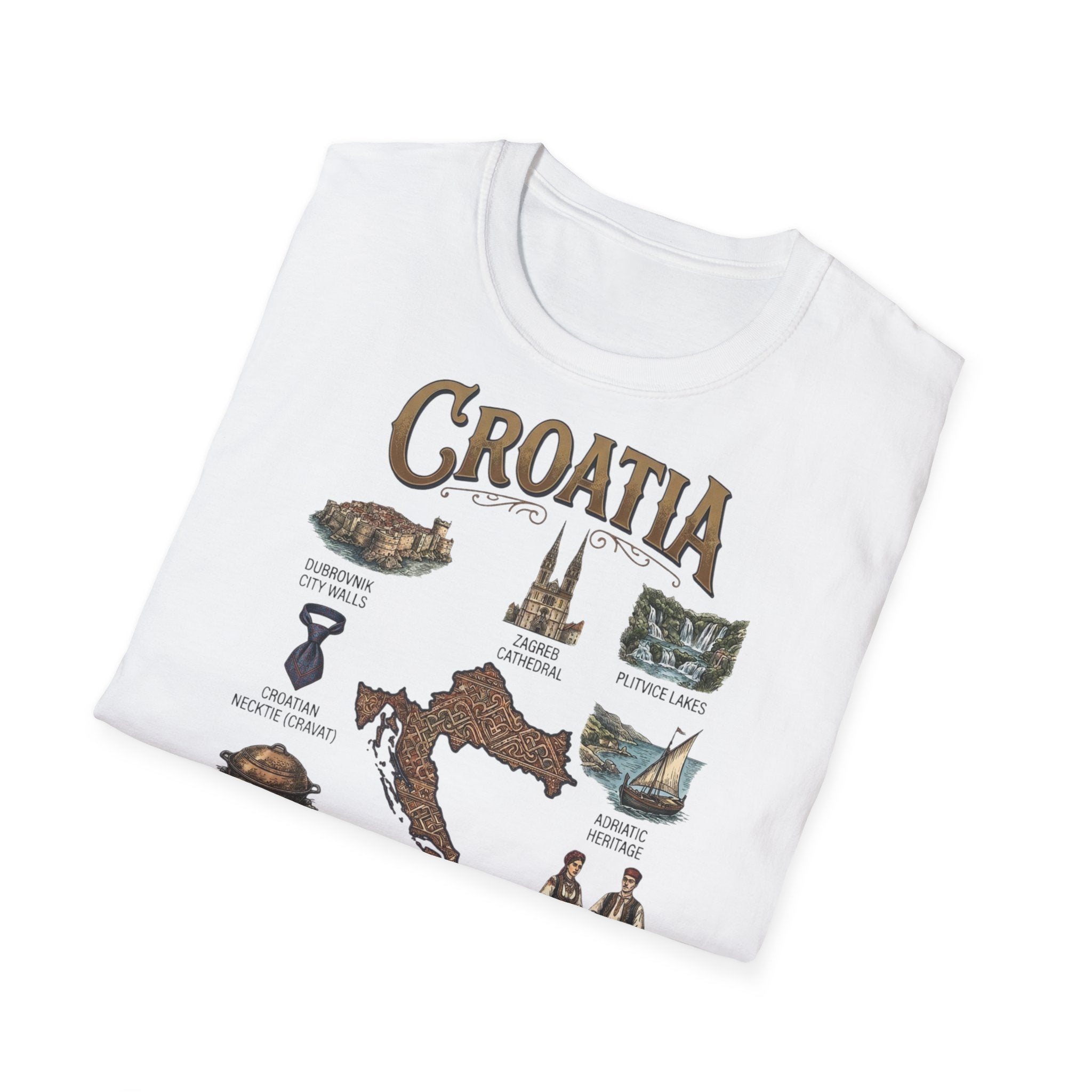 Croatia Heritage Premium Majica | Vintage Croatia Edition