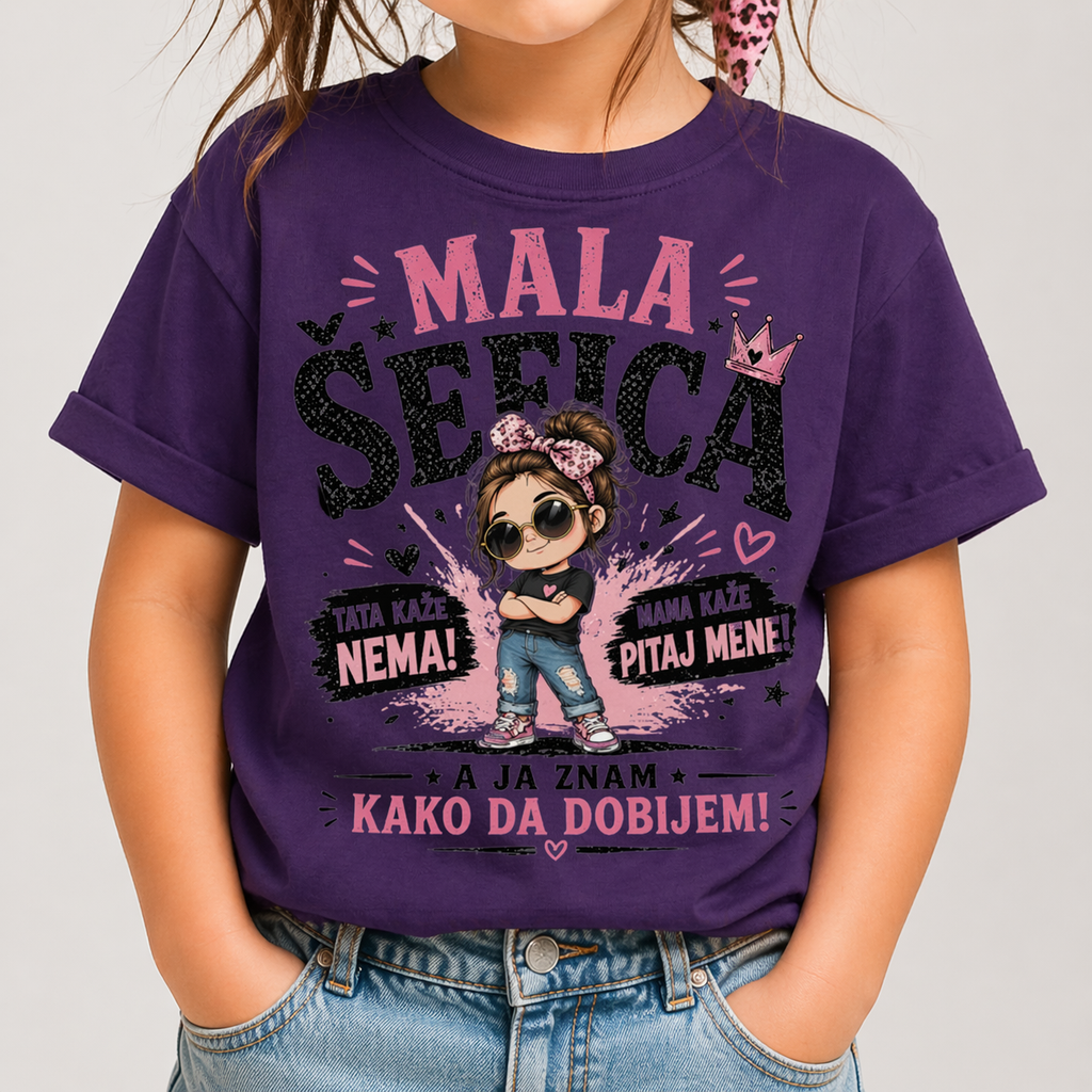 Kids Tee — "Mala Šefica"