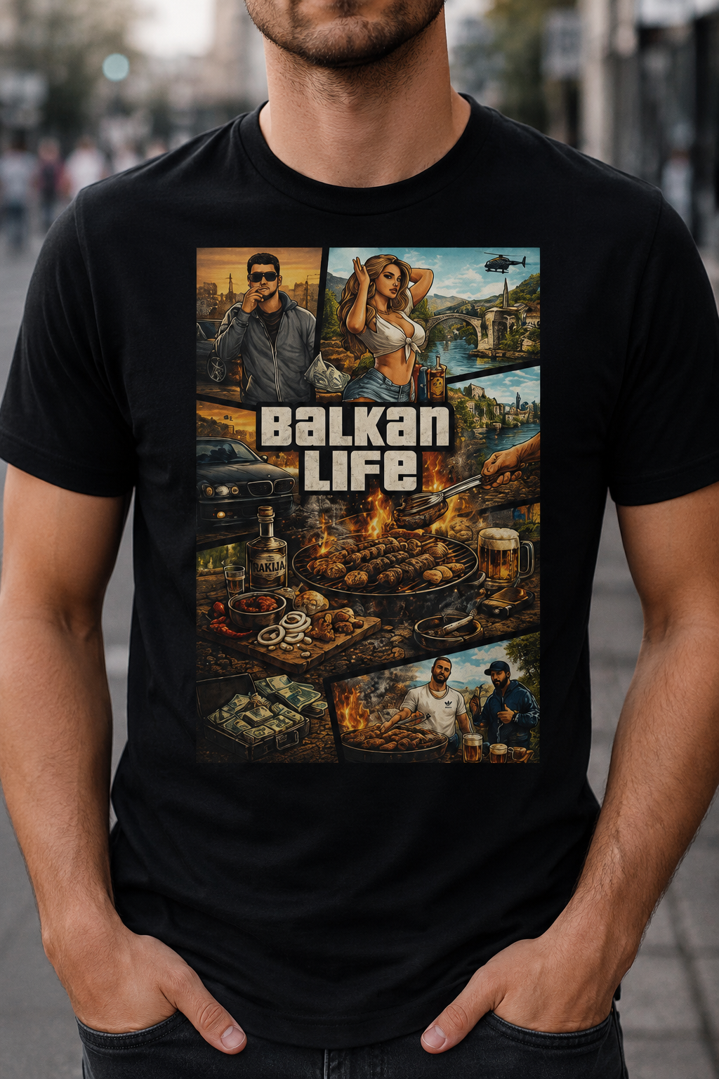 Balkan GTA - Premium T-shirt