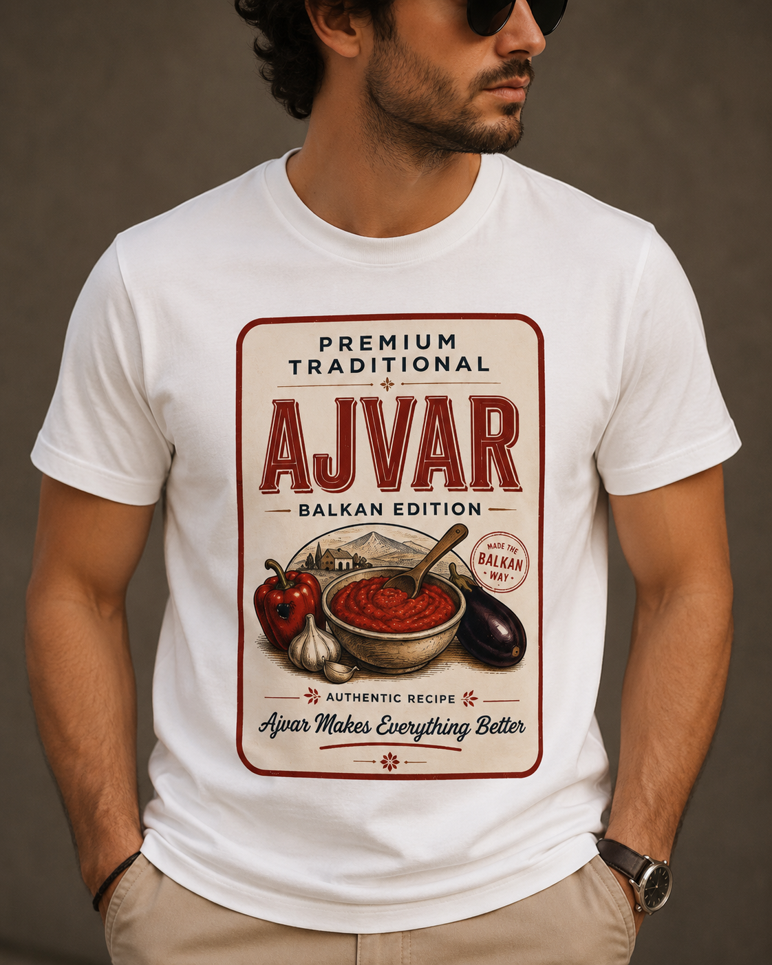 Ajvar Vintage Balkan T-Shirt – Traditional Ajvar Lover Graphic Tee