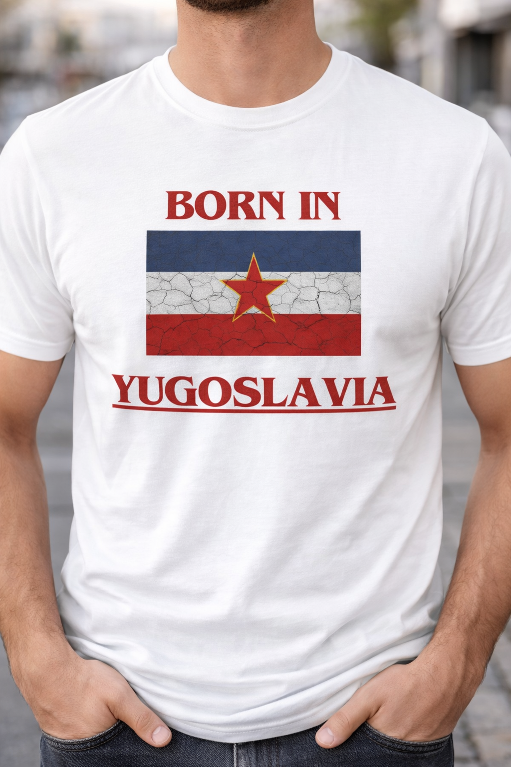 Born in Yugoslavia T-Shirt – Retro Design that Tells a Story